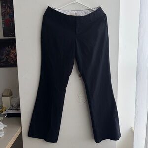 Low rise striped trousers